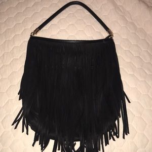 Express black satchel pocketbook